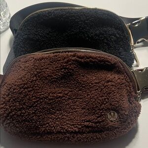 Lululemon Brown and Black Sherpa Bag
